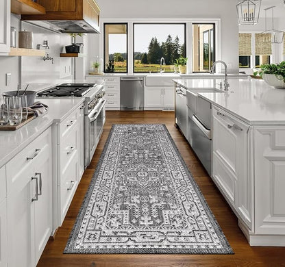 Keen Home Design Terrace Outdoor Runner Rug - 2x8 Washable Indoor/Outdoor Rug for Patio, Kitchen, Balcony, Beach, Garden, Deck and Porch, Size: 2'2"x7'7"