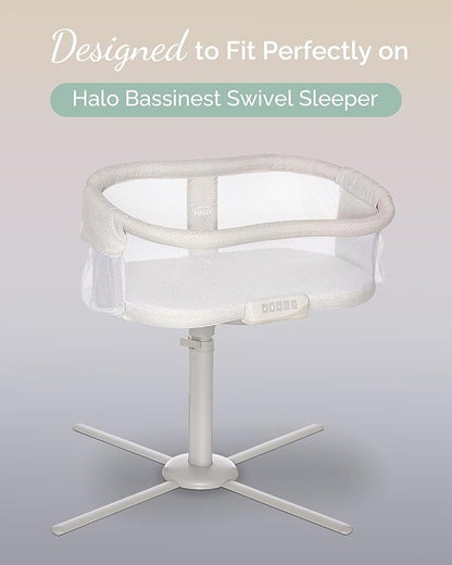 Bassinet Fitted Sheets Compatible with Halo Bassinest Swivel Sleeper Mattress - Buttery Soft, Silky Comfort, Premium Stretchy Jersey Bassinet Sheets - Burnt Orange+Mustard Yellow+ Gray, 3 Pack