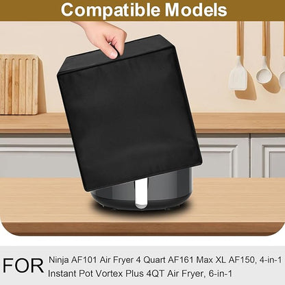 Air Fryer Cover for Ninja AF101 4QT, Fits Instant Pot Vortex 6QT XL & Chefman 4QT, Heavy Duty Heat/Dust Proof Waterproof Cover, 13.79"x10.24"x11.82"H