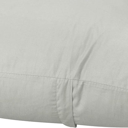 Thmyo 4-Pack 100% Cotton Comfortable Solid Decorative Throw Pillow Case Square Cushion Cover Pillowcases Sublimation Blank Pillow Covers DIY Throw Pillowcases for Sofa Bedroom(18x18inch/45x45cm,Grey)