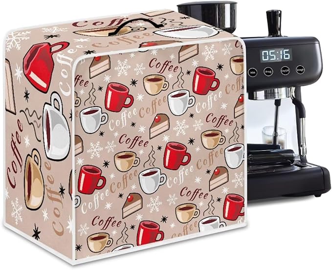 Coffee Maker Cover - Dust Protector Washable - Small Kitchen Appliance Mixer Machine Covers