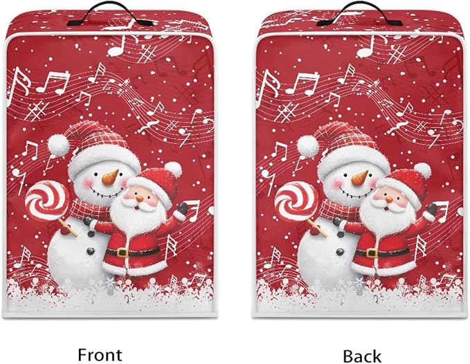 Coffee Maker Cover for Kitchen Counter Christmas Santa Claus Coffee Machine Dust Cover Keep Kitchen Appliance Clean
