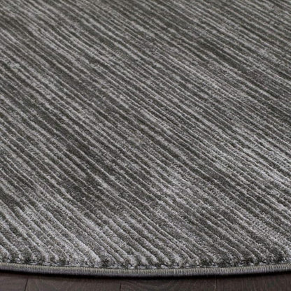SAFAVIEH Vision Collection Area Rug - 9' Round, Grey, Modern Ombre Design, Non-Shedding & Easy to Clean, Ideal for Living Room, Bedroom, Dining Space (VSN606D)