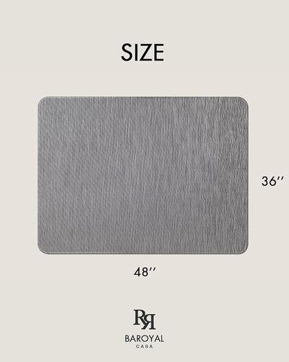 Office Chair Mat for Hardwood Floor Under Desk Computer Rolling Chair Mat for Wood/Tile Floor Non-Slip Heavy Duty Desk Rug PVC Plastic Hard Floor Protector 36" x 48" (Gray)