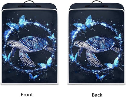 Mumeson Sea Turtle Butterfly Coffee Maker Cover,Home Kitchen Appliance Protector Cover Stain Dust Resistant Supplies Protect Cover with Handle Stand Blender Mixer Dust Covers
