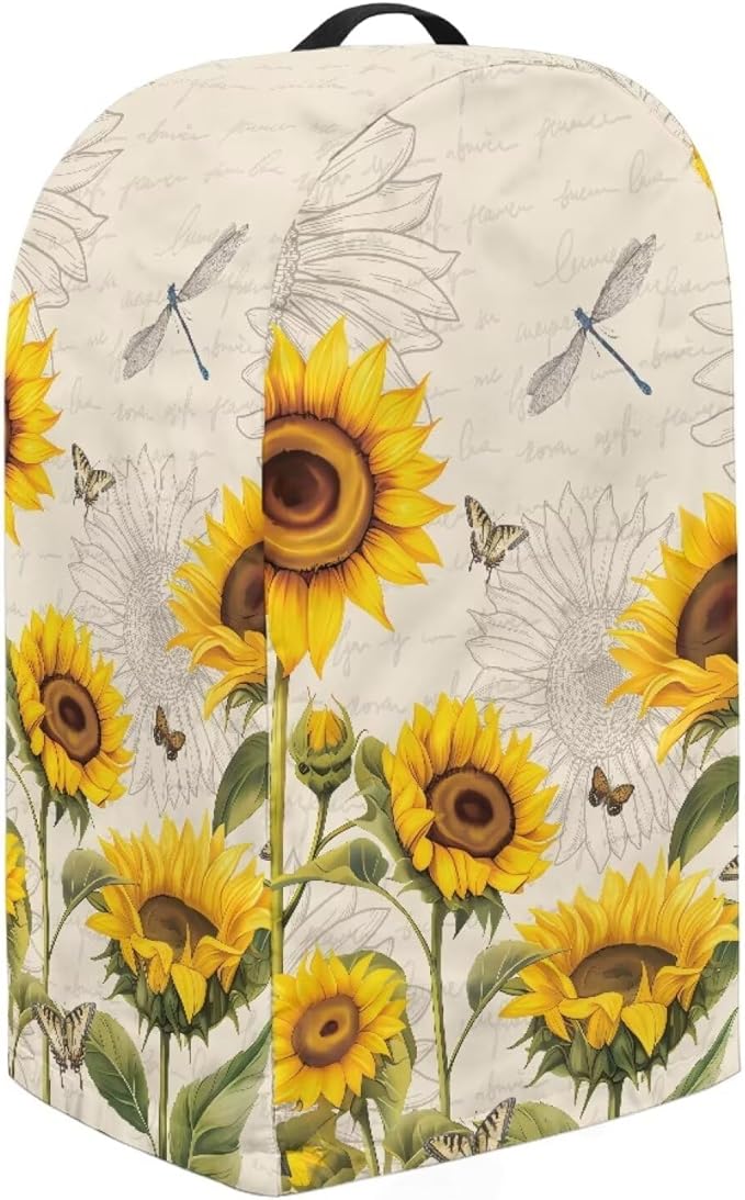 Blender Cover Stand Mixer Covers Dragonfly Sunflower Anti Fingerprint Dust Covers Juicer Cover for Home Kitchen Universal Appliance