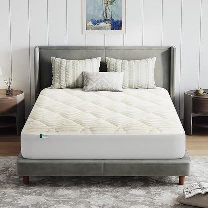 Novilla Soft Queen Mattress Topper, Plush Mattress Pad for Cold Sleepers, Electric Blanket Alternative with Deep Pocket Fits 8-21 Inch Mattress, Machine Washable