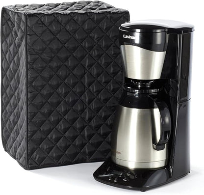 Covermates Keepsakes - Coffee Maker Cover - Dust Protection - Stain Resistant - Washable - Appliance Cover, Black