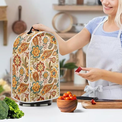 Boho Blender Protective Cover Kitchen Blender Dust Cover Reusable Food Processor Dust Covers Universal Kitchen Appliance Cloth Protector Fall Tabletop Decor Gift for Friends