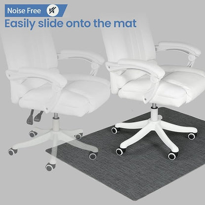 Chair Mat for Hardwood Floor, 50"x63" Desk Computer Chair Mat for Hard Wood & Tile Floor, Large Anti-Slip Hard Floor Protector Rolling Chairs, Desk Rug for Office Home