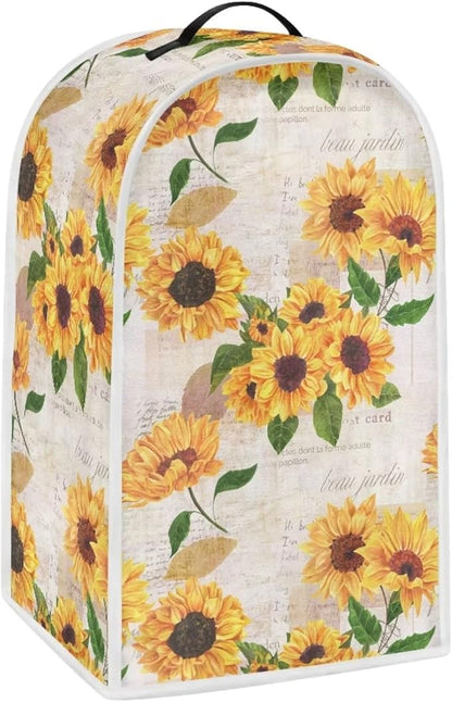 Sunflower Post Design Blender Covers Kitchen Appliance Dustproof Cover with Handle, Washable Kitchen Universal Food Processor Juicer Coffee Maker Cover