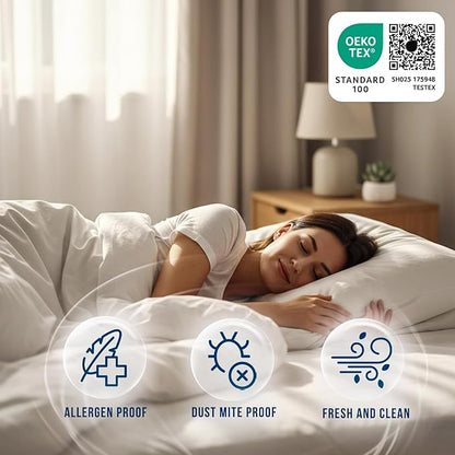 Luxury King Size Tencel Waterproof Mattress Protector Deep Pocket - Premium Cooling Bed Cover Pad - Hypoallergenic & Allergy-Friendly - Oeko-Tex Certified - Ultra Soft & Breathable
