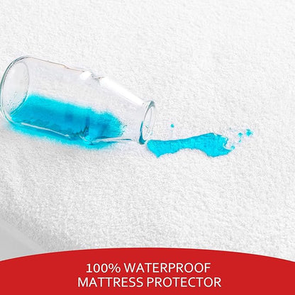 Bassinet Sheets & Waterproof Bassinet Mattress Pad Protector 4 Pack Set, Viscose Terry, Universal Fit for Oval, Hourglass and Rectangular Mattress, Grey & White