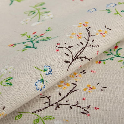 Spring Flower Lumbar Throw Pillow Cover 12x 20 Set of 2, Embroidered Branch Farmhouse Neutral Linen Pillow Cushion Cases, Decorative Pillows for Bed, Outdoor Couch Bedroom Car Green
