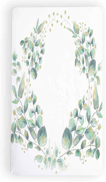 JumpOff Jo - Fitted Crib Sheet, Super Soft Breathable 100% Cotton Baby Crib Sheet for Standard Crib Mattresses and Toddler Beds, 28 in. x 52 in. - Botanical