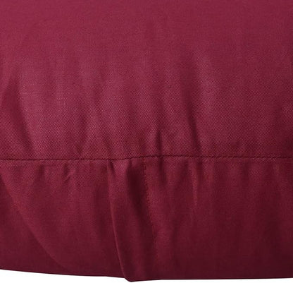 Thmyo 4-Pack 100% Cotton Comfortable Solid Decorative Throw Pillow Case Christmas Square Cushion Covers Pillowcases DIY Throw Pillow Covers for Sofa Bed Car(18x18 inch/45x45cm,Wine Red)