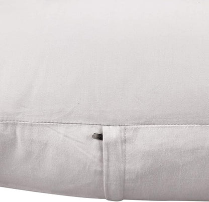 4-Pack 100% Cotton Comfortable Solid Decorative Throw Pillow Case,Thmyo Square Cushion Cover Pillowcase Sublimation Blank Pillow Covers DIY Throw Pillowcase(20x20 inch/ 50x50cm,Light Silver Grey)