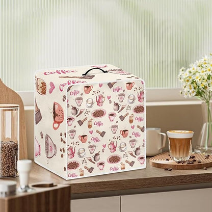 Coffee Maker Cover - Waterproof Foldable Coffee Machine Dust Cover - Washable Foldable Kitchen Appliance Protector