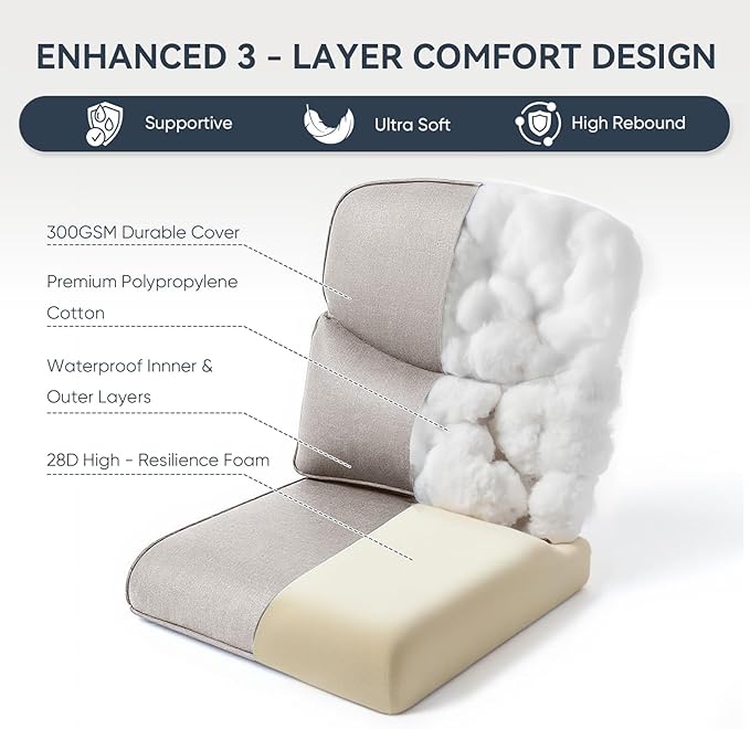 Outdoor Rattan Chair Cushions 2 Packs - Outside High Back Comfortable Thickened Pillow 22x24 with Zipper Cover for Patio Rocking Swivel Chairs Loveseat Sofa – Beige/Crescent