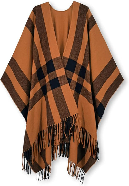 Breezy Lane Women's Shawl Wraps Warm Poncho Ruana Wrap Cardigan