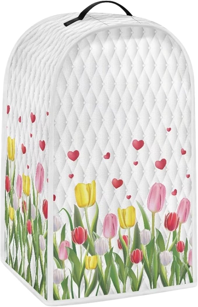 Tulip Flower Blender Cover Kitchen Home Decor Appliance Cover Dust Protection Kitchen Blender Protective Cover Anti-Stain and Anti-Static