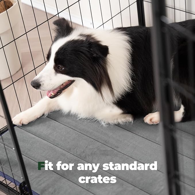BALANCE Dog Crate Pad, Dog Foam Crate Mat Kennel Pad, Washable Water-Resistant Pet Bed Flat Dogs Cage Mat for X-Large Dogs, 2 Packs