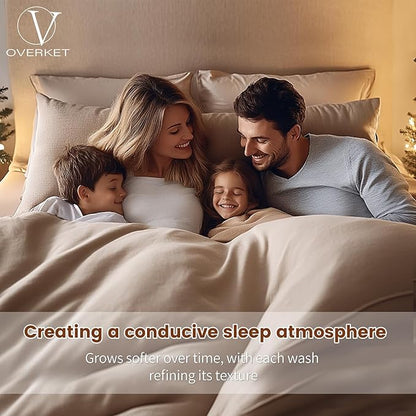 100% Linen Sheets California King Size,Breathable & Durable 4-Piece Bed Flax Sheet Set,Soft All-Season Bedding for Hot Sleepers 16" Deep Pocket Oeko-TEX Certified,（Cal King, Orange）