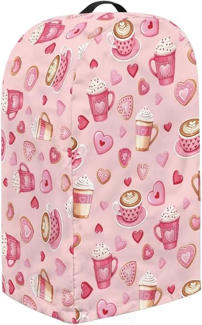 Valentine's Day Coffee Machine Dust Cover Appliance Dust Covers Anti Fingerprint Dust Proof Blender Cover for Home Kitchen Blender Juicer Dust Cover