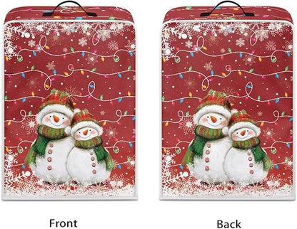 Coffee Maker Dust Cover, Cute Snowman Christmas Mixer Dustproof Protector Kitchen Appliance Xmas Decor