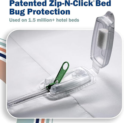 CleanRest PRO Box Spring Encasement - Ultimate Defense Against Allergens, Dust Mites, and More - Water Resistant, MicronOne Allergen Barrier, Zip-N-Click (California King)