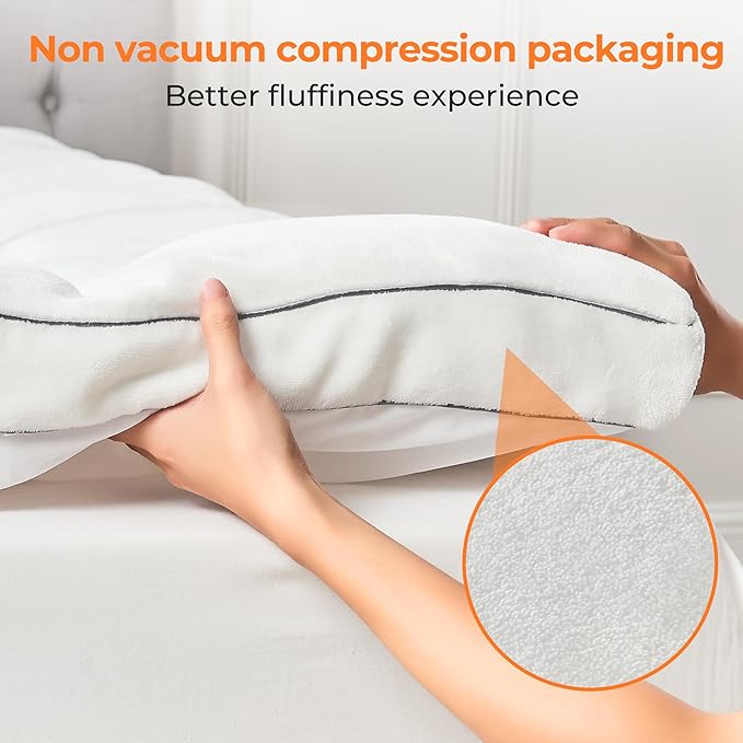 Ultra Soft Coral Fleece King Size Mattress Topper, No Compression Plush Thick Pillow Top Mattress Pad with Deep Pocket, Winter Warm Cozy Bed Topper Cover for Back Pain Relief