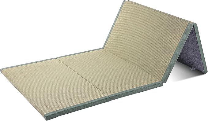 Japanese Traditional Tatami Mattress, Igusa (Rush Grass) Tatami Mat, Foldable Floor Mattress, Japanese Futon Bed,Meditation Mats for Floor,Summer Sleeping Mat