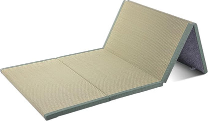 Japanese Traditional Tatami Mattress, Igusa (Rush Grass) Tatami Mat, Foldable Floor Mattress,Japanese Futon Bed,Meditation Mats for Floor,Summer Sleeping Mat