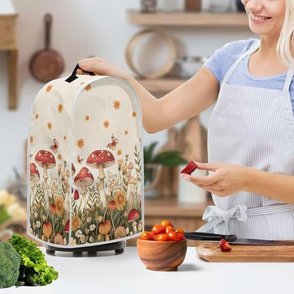 Mushroom Blender Cover for Kitchen Blender Dust Cover Reusable Food Processor Dust Cover Easy to Install Kitchen Appliance Cloth Cover Novelty Tabletop Decor Gift for Friends