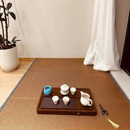 Japanese Traditional Tatami Mattress, Coconut Coir Tatami Mat, Foldable Japanese Floor Mattress,Futon Bed,Meditation Mats for Floor,Summer Sleeping Mat(80 * 200cm)