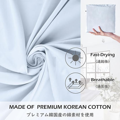 TRIWONDER Sleeping Bag Liner Cotton Camping Travel Sheet Sleep Sack Adult for Hostels Outdoor Picnic Planes Trains
