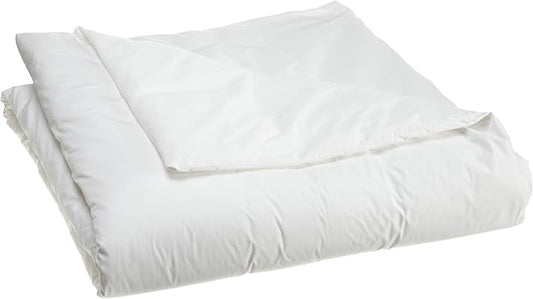 National Allergy Premium 100% Cotton Duvet Comforter Protector - King Size - 106" x 86" - White - Breathable 300 Thread Count Hypoallergenic Cover - Zippered Encasement - Bedding Linen