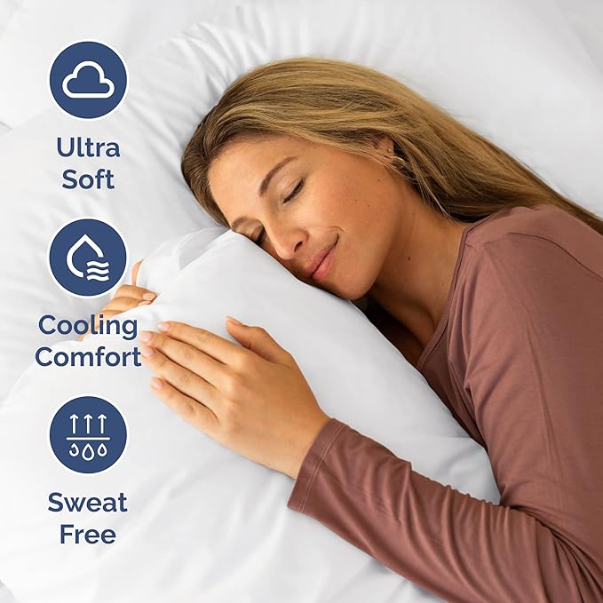 Cot Sheet Set 33” x 75” – Easy-Fit Cot Size Mattress Sheets – Ideal for Narrow Twin, Camper Bunk, RVs, Twin Bunks, Day Care and Camping Cots - Cot Size Fitted Sheet fits 6” to 10” Mattresses – White