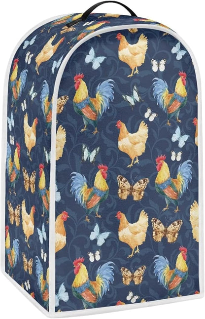 Butterfly Chicken Rooster Blender Dust Cover Stand Mixer Coffee Maker Appliance Covers with One Big Pocket Blender Appliance Cover for Kitchen Home Indoor Office