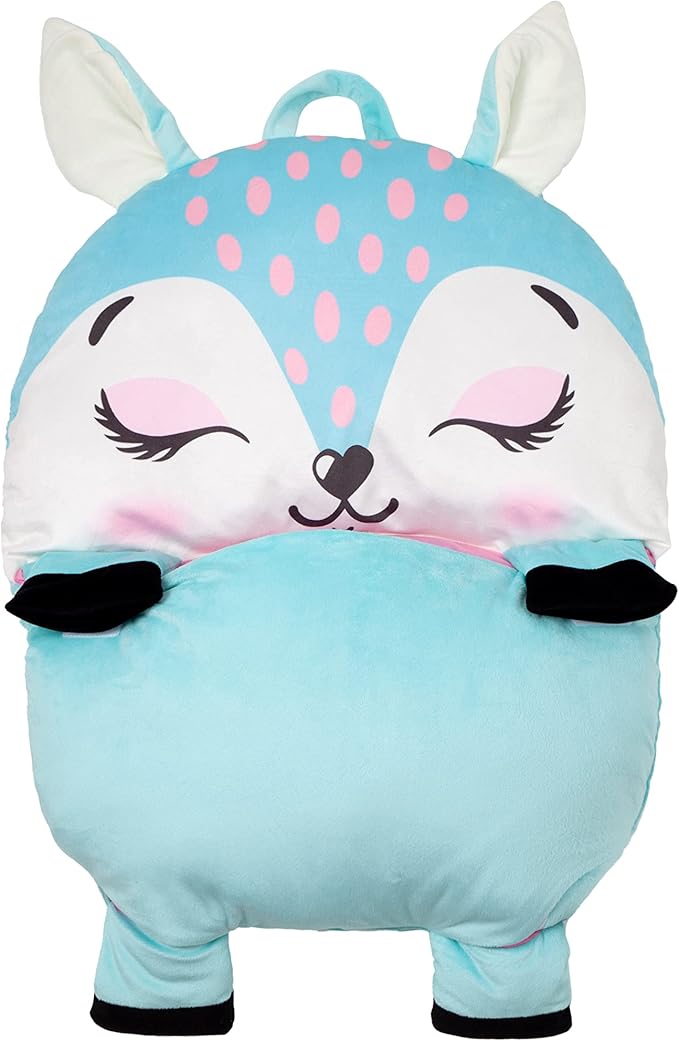 Kid's Nap Buddies Character Preschool Nap Mat, Toddler Sleeping Bag with Pillow for Daycare, Ages 3+