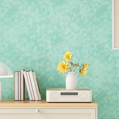 Self Adhesive Mint Green Velvet Fabric Liner for Drawers Dressers Soft Felt Drawer Liner Roll 15.7"x118" Removable Felt Fabric Wallpaper Velvet Contact Paper for Cabinets Jewelry Box Lining