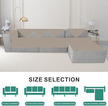 Foxdecor Couch Cover Sofa Covers Washable, Dog Bed Cover Couch Covers for 3 Cushion Couch Sofa Pet Friendly, Dog Couch Cover Furniture Covers for Pets.(Brown 40x50 inch)