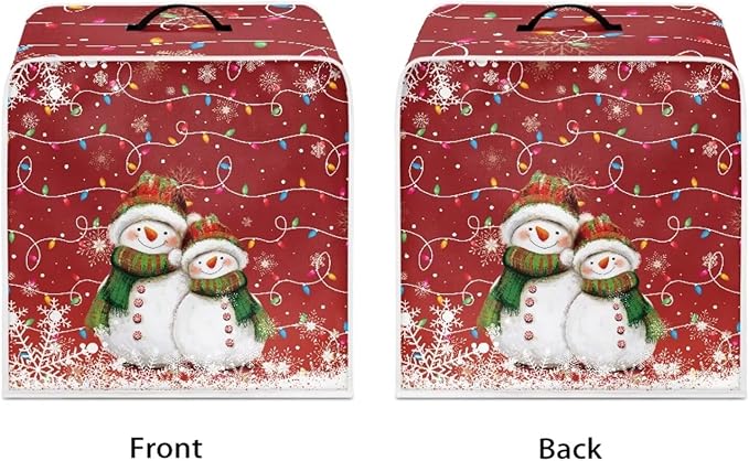 Coffee Maker Dust Cover, Cute Snowman Christmas Mixer Dustproof Protector Kitchen Appliance Xmas Decor