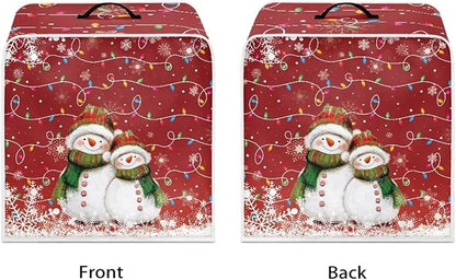 Coffee Maker Dust Cover, Cute Snowman Christmas Mixer Dustproof Protector Kitchen Appliance Xmas Decor