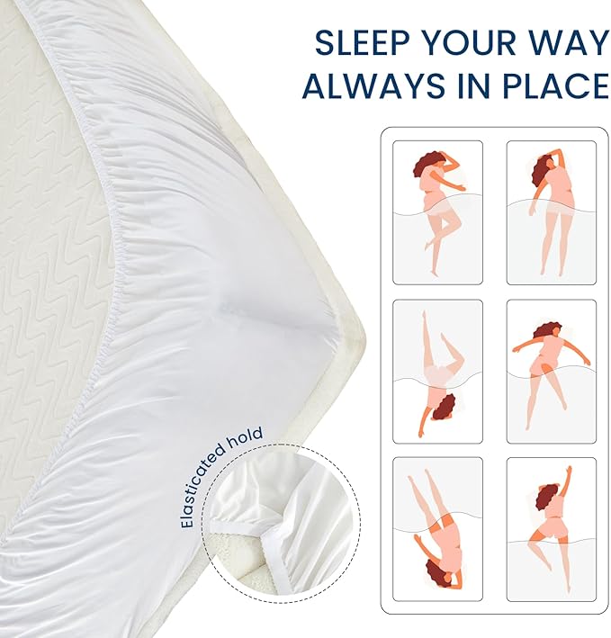 Mattress Topper Queen for Back Pain Thick Mattress Pad Cover Protector Sherpa Plush Pillow Top Down Alternative Fill Mattress Cover with 8-22 Inch Deep Pocket