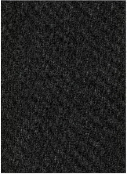 BOWERY HILL Full Linen Fabric Futon in Charcoal Gray-Frame Not Included