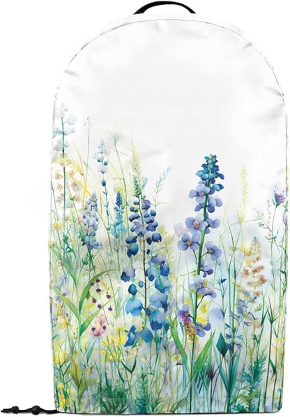 Blue Green Floral Coffee Machine Dust Cover Appliance Dust Covers Anti Fingerprint Polyester Dust Proof Blender Cover for Home Kitchen Blender Juicer Dust Cover