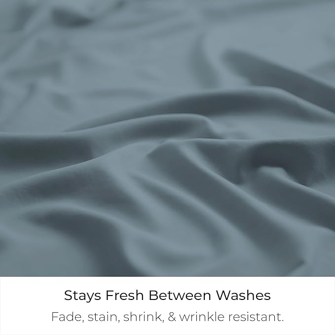 Mellanni Bed Skirt Full Size - Bed Skirting - 15-Inch Tailored Drop Pleated Dust Ruffle - Hotel Luxury Bedding - Wrinkle, Fade, Stain Resistant - 1 Bedskirt (Full, Spa Blue)