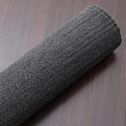 Rugsotic Carpets Hand Woven Flat Weave Kilim Wool ECO-Friendly Area Rugs - 8'x8', Square Shape, Charcoal Color, Solid Plain Design, Low Pile Handmade Area Rugs for Living Room, Bed Room (D00111)