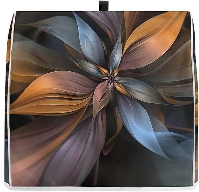 Stand Mixer Cover Compatible with Kitchen Aid Mixer, Brown Flower Kitchen Appliance Dustproof Covers with Accessories Pockets, Fits All Tilt Head & Bowl Lift Models Mixers
